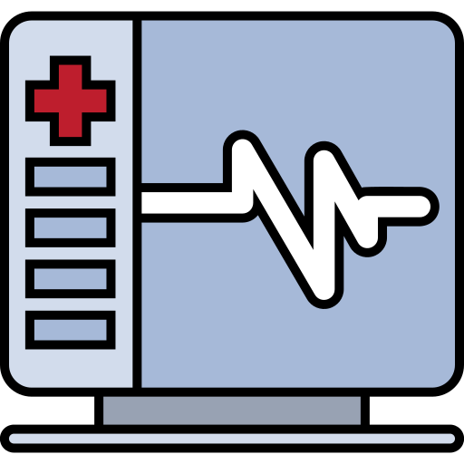 monitor ecg Generic Outline Color icona