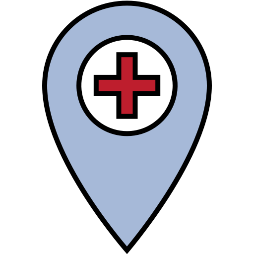 puntero de ubicación Generic Outline Color icono