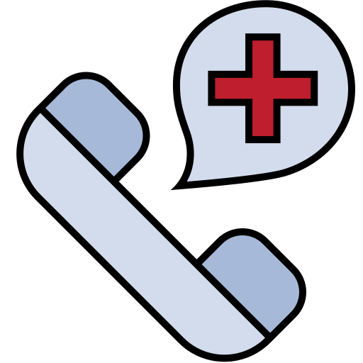 telefon szpitalny Generic Outline Color ikona