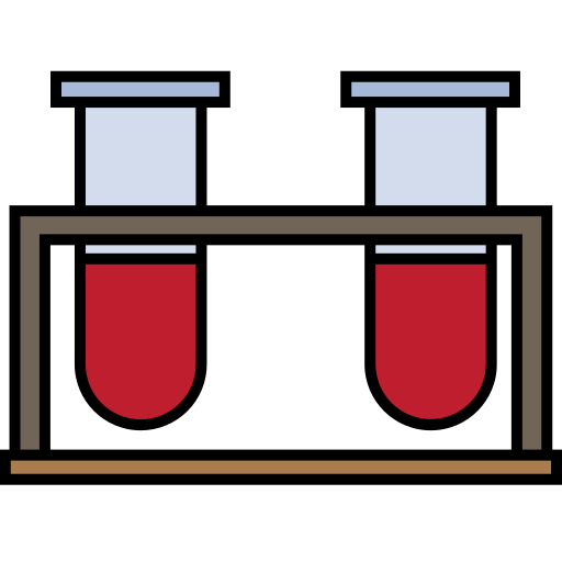 provette Generic Outline Color icona