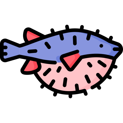 pez globo Special Lineal color icono