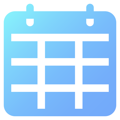 calendario Generic Flat Gradient icono