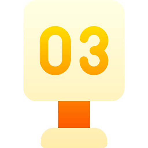 Number Basic Gradient Gradient icon