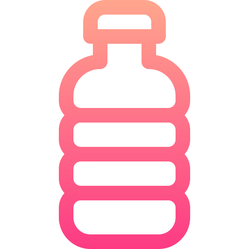 botella de agua Basic Gradient Lineal color icono