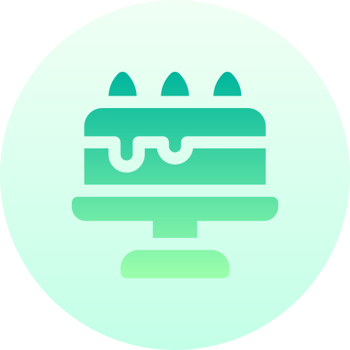 Cake Basic Gradient Circular icon