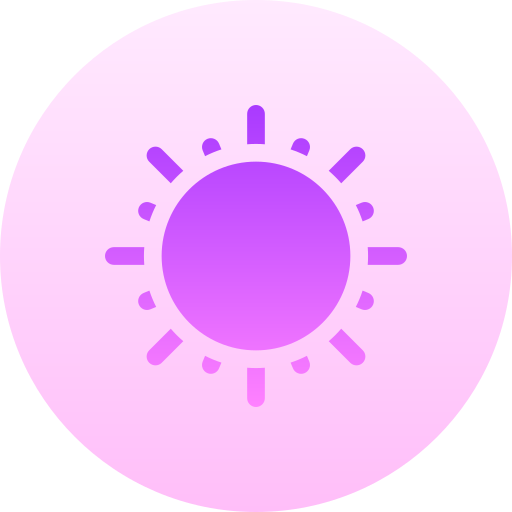słońce Basic Gradient Circular ikona
