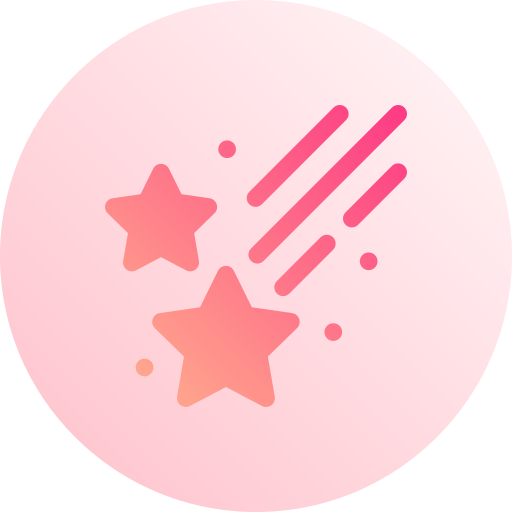 Meteor shower Basic Gradient Circular icon