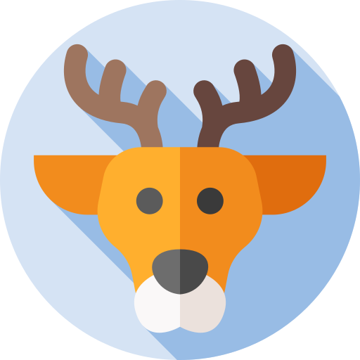 鹿 Flat Circular Flat icon