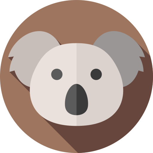 koala Flat Circular Flat icoon