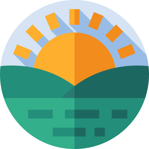 Sunrise Flat Circular Flat icon