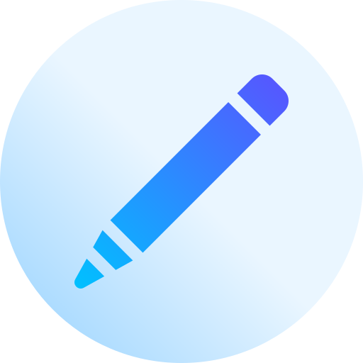 ołówek Basic Gradient Circular ikona