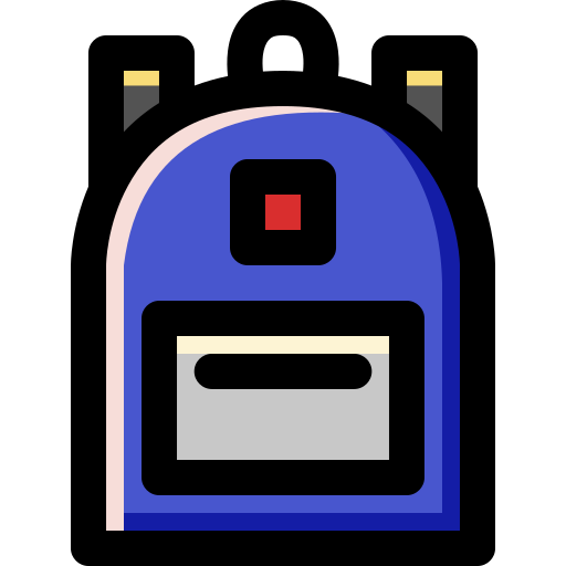배낭 Generic Outline Color icon