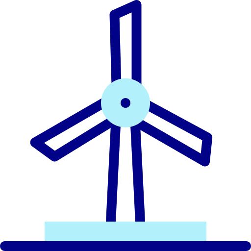 turbina de vento Detailed Mixed Lineal color Ícone