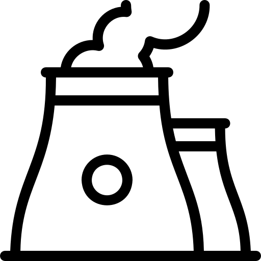 kerncentrale Detailed Mixed Lineal icoon