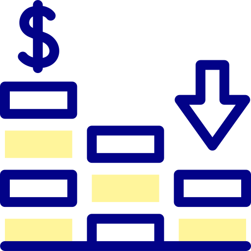 recesja Detailed Mixed Lineal color ikona