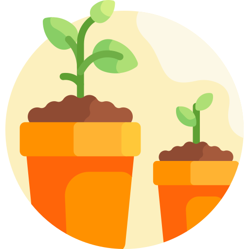 Plant pot Detailed Flat Circular Flat icon