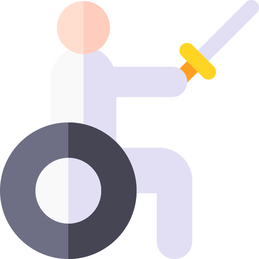 Fencer Basic Rounded Flat icon