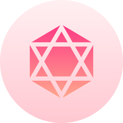 Diamond Basic Gradient Circular icon