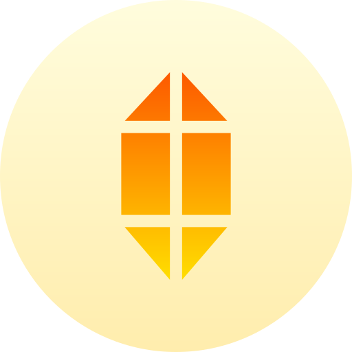 Diamond Basic Gradient Circular icon