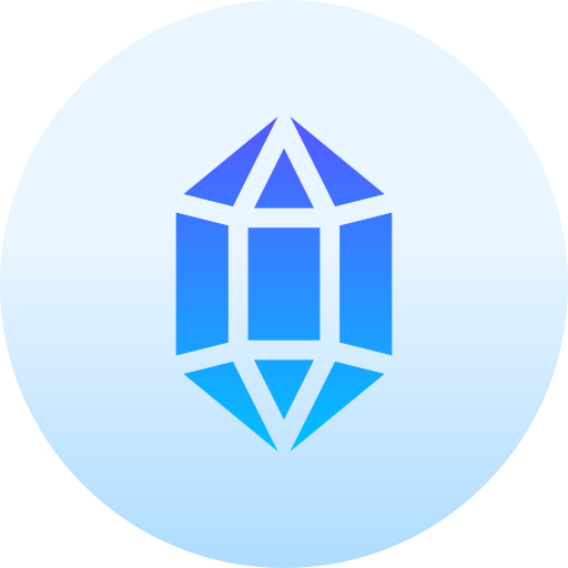 Diamond Basic Gradient Circular icon