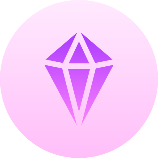 diamante Basic Gradient Circular icono