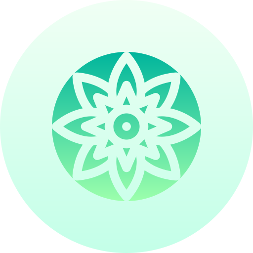 mandala Basic Gradient Circular icona