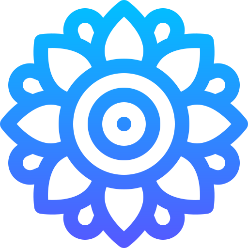 Mandala Basic Gradient Lineal color icon