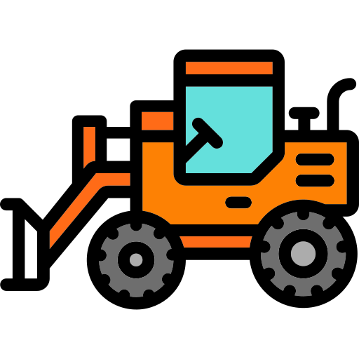 bulldozer Generic Outline Color icona