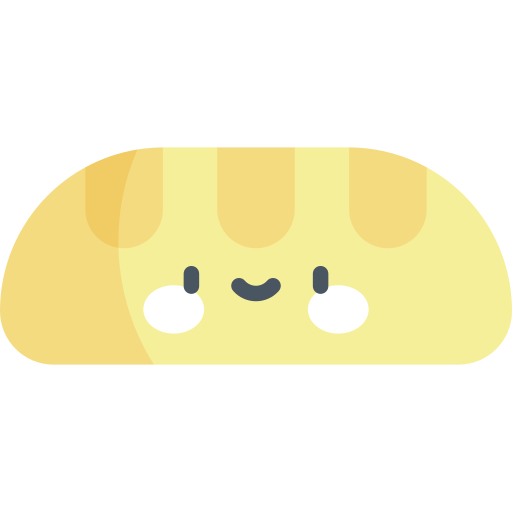 Baguette Kawaii Flat icon