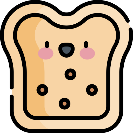 Bread Kawaii Lineal color icon