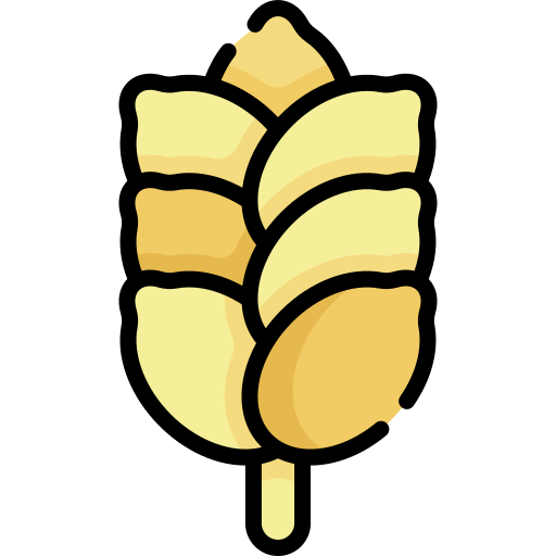 小麦 Kawaii Lineal color icon
