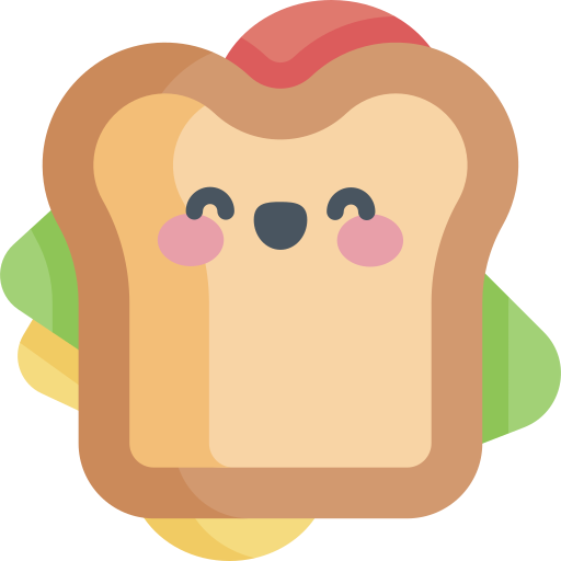 sandwich Kawaii Flat icon