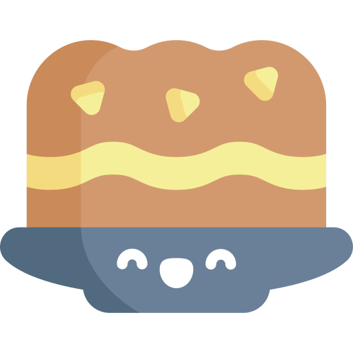 pan de molde Kawaii Flat icono