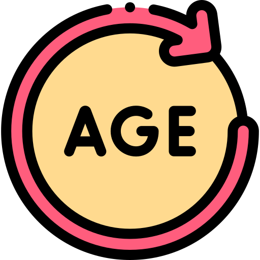 Age Detailed Rounded Lineal color icon