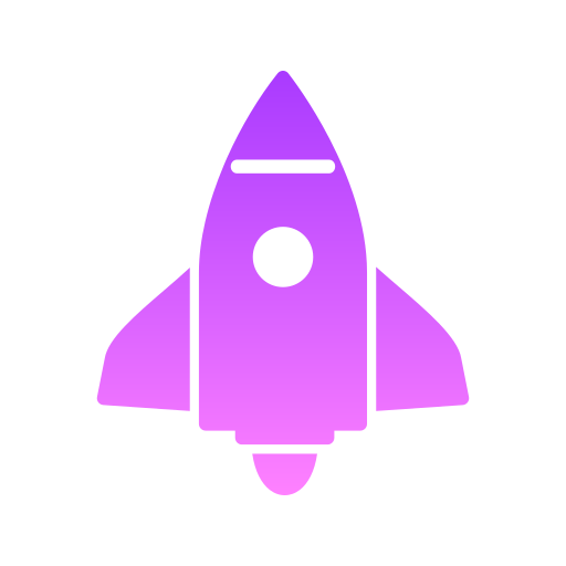 ruimteschip Generic Flat Gradient icoon