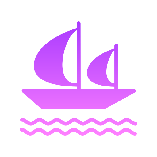 Корабль викингов Generic Flat Gradient иконка