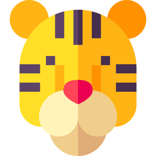 Тигр Basic Straight Flat иконка