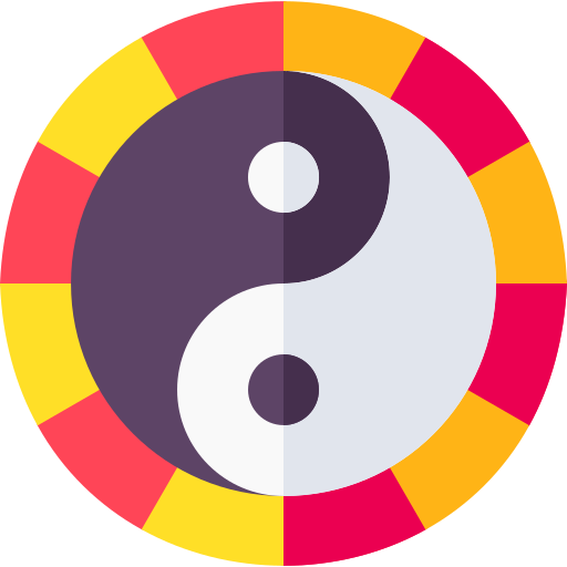 yin-yang Basic Straight Flat Icône