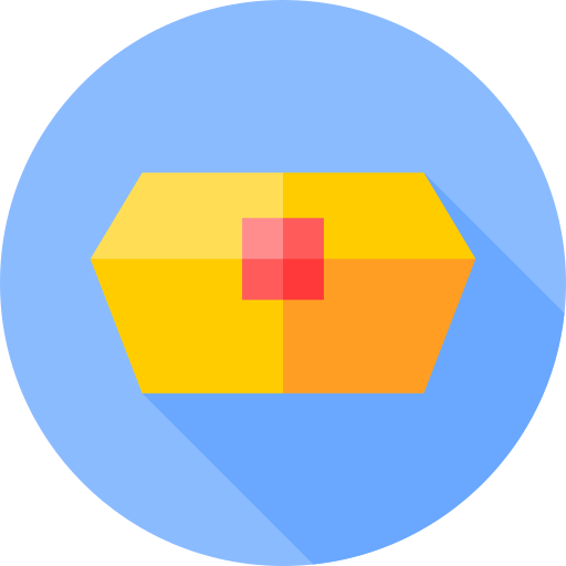 箱 Flat Circular Flat icon