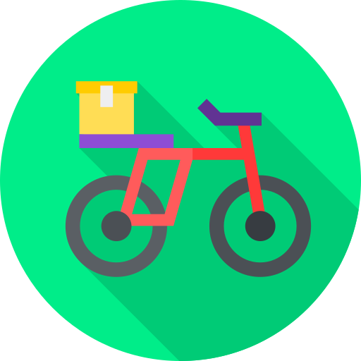 Delivery Flat Circular Flat icon