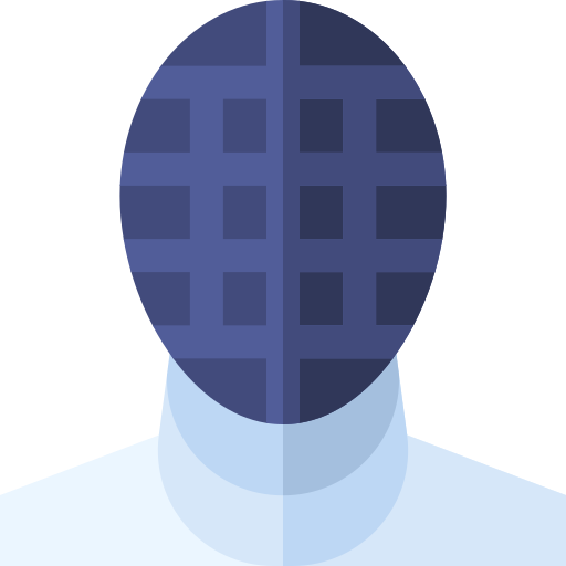 maschera da scherma Basic Straight Flat icona