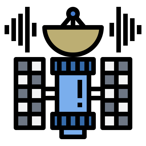 Satellite Generic Outline Color icon