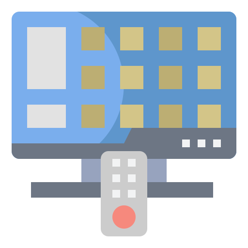 smart-tv Generic Flat icon