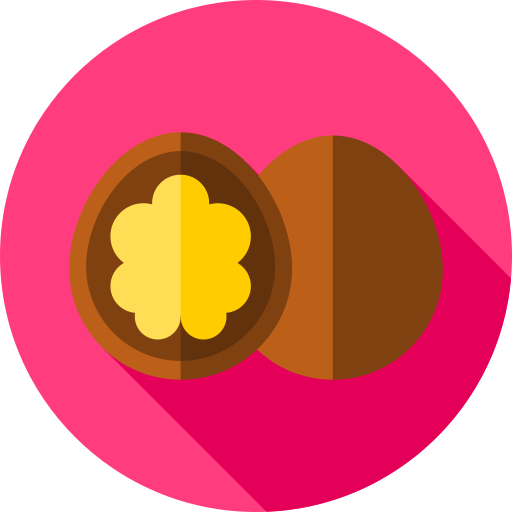 Walnut Flat Circular Flat icon