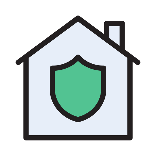 Home insurance Vector Stall Lineal Color icon