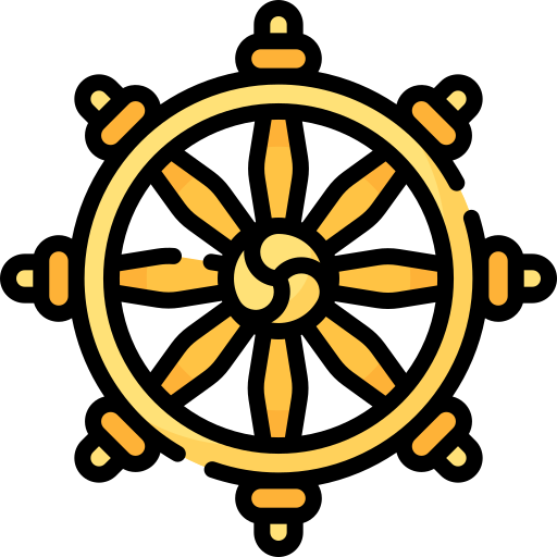 Dharma wheel Special Lineal color icon