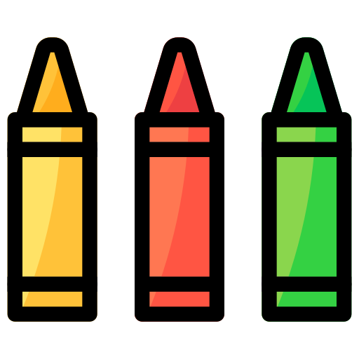 lápices de color Generic Outline Color icono