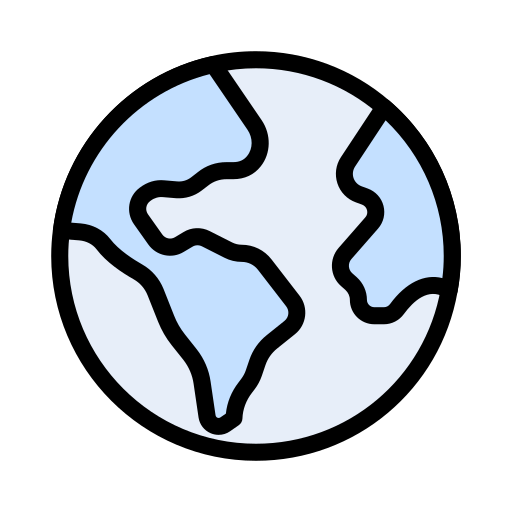 地球 Vector Stall Lineal Color icon