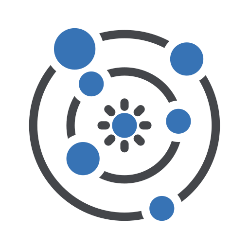 sistema solar Generic Blue icono