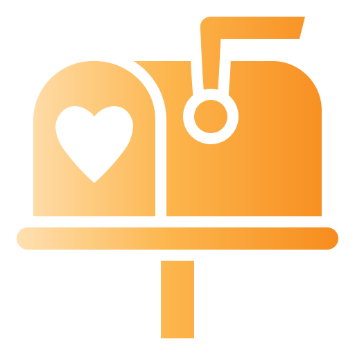 brievenbus Generic Flat Gradient icoon